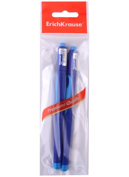

Ручки шариковые Erich Krause, ErgoLine Kids, Ultra Glide Technology, синие 2 штуки