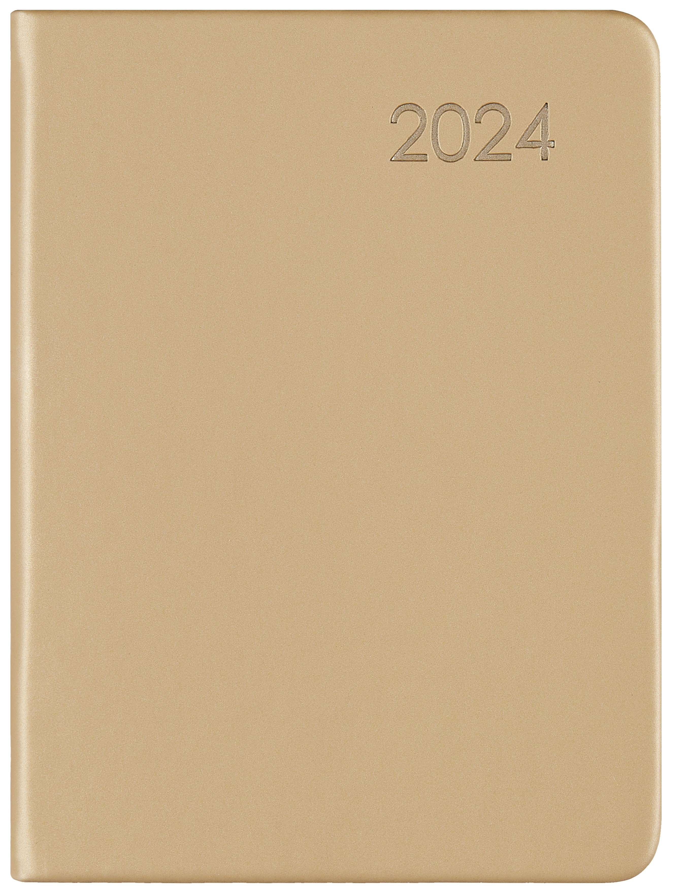 

Ежедневник дат. 2024г. А6 176л "Paragraph" золото, иск.кожа 7Б, тв.переплет, покрытие Soft Touch, скругл.углы, тонир.блок, офсет, ляссе
