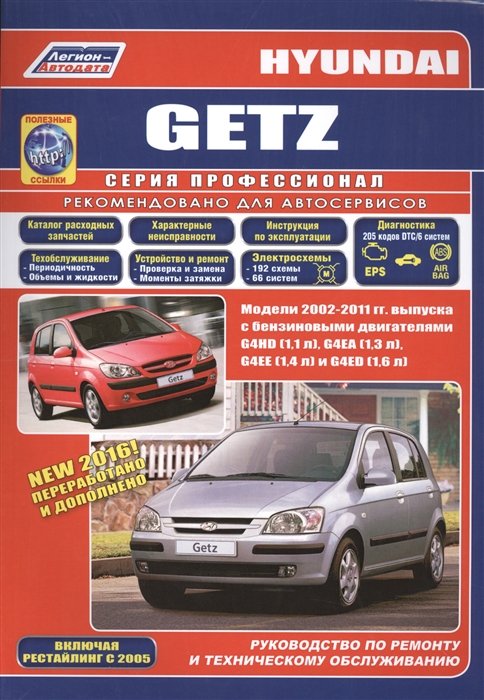 Hyundai Getz.  2002-2011 .  c   G4HD (1, 1 .), G4EA (1, 3 .), G4EE (1, 4 .)  G4ED (1, 6 .).    2005 .       (+  )
