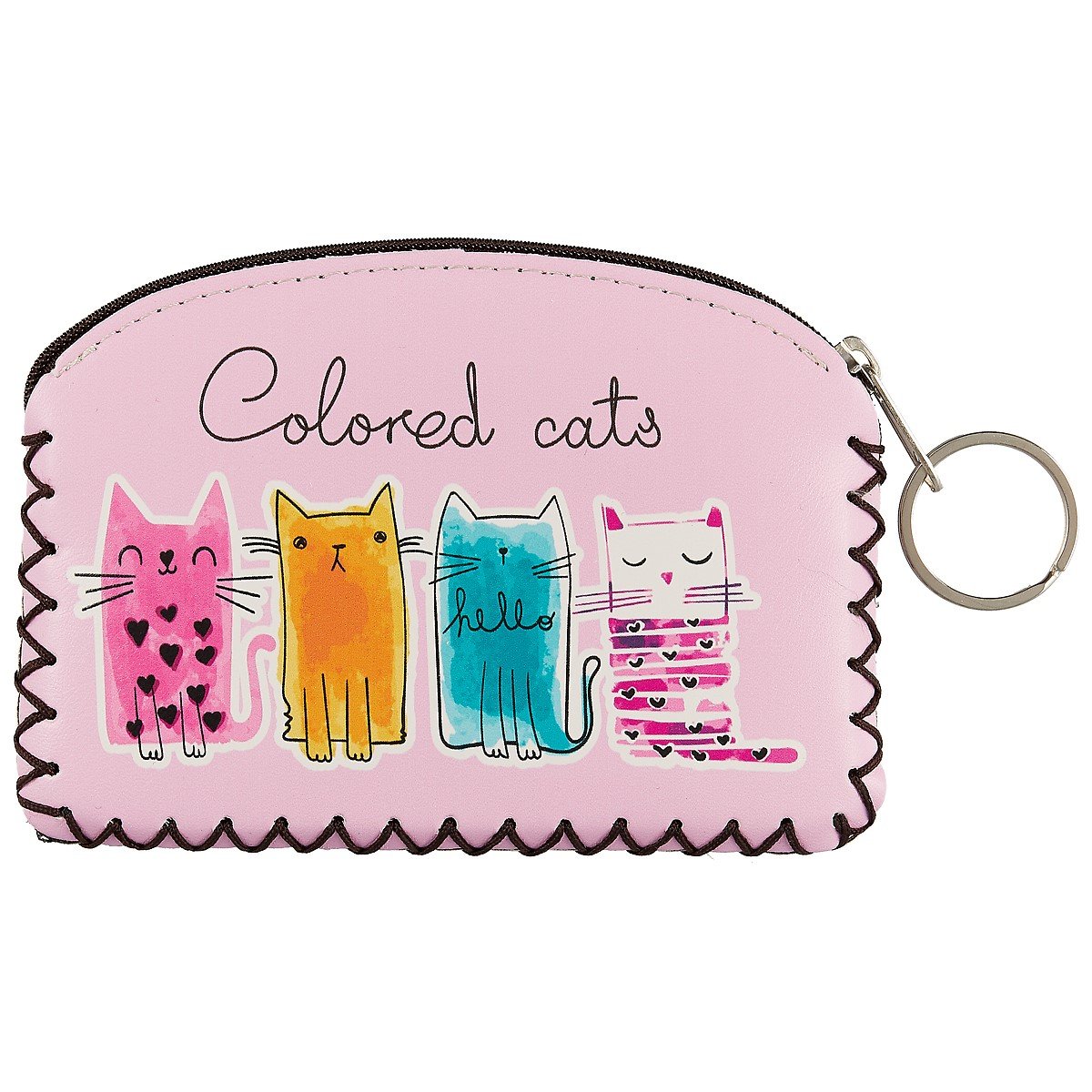 

Кошелёк для мелочи «Colored cats», 13 х 9 см