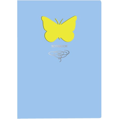 Книга для записей Butterfly, А5, 80 листов, голубой