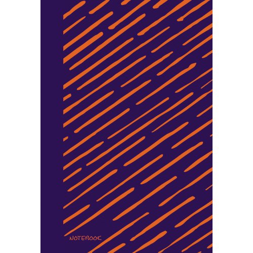 Яркие штрихи (оранжевый) (167х246), 96 л. (без линовки)