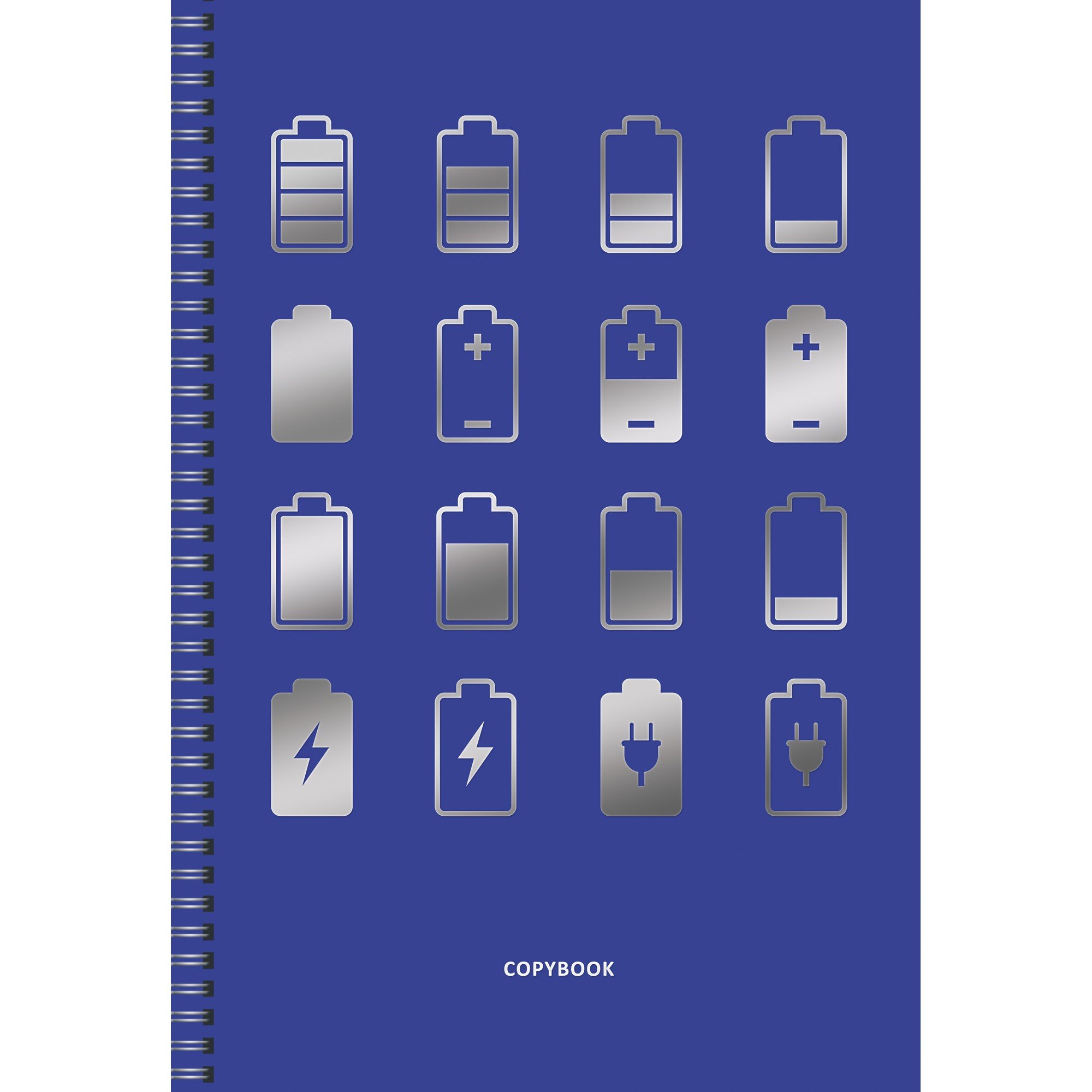 Тетрадь для конспектов в клетку TOTAL BLUE, А4, 48 листов, дизайн 4