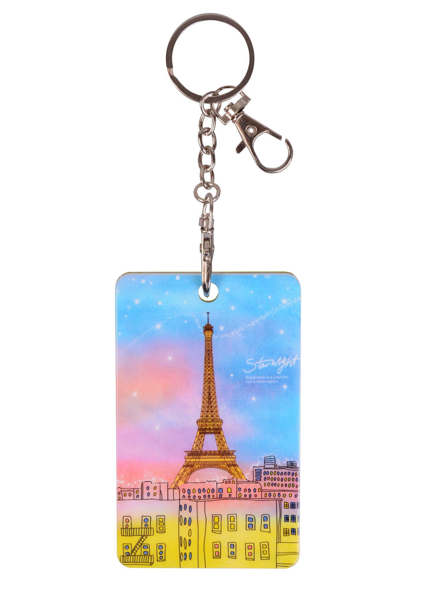 

Чехол для карточек с карабином Ночной Париж (пластик) (ПВХ бокс)