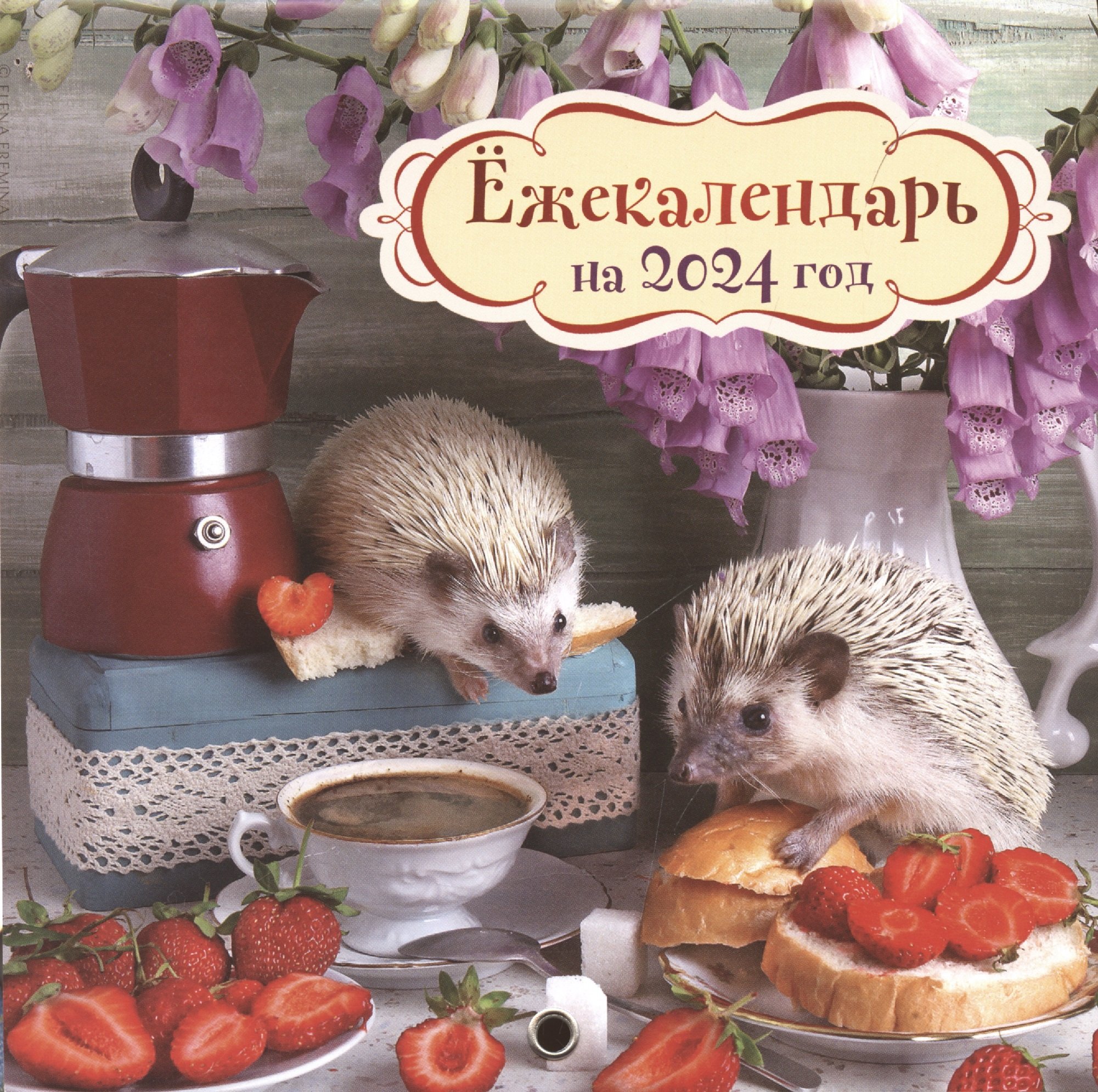 

Ёжекалендарь (клубничка). Календарь настенный на 2024 год (170х170)