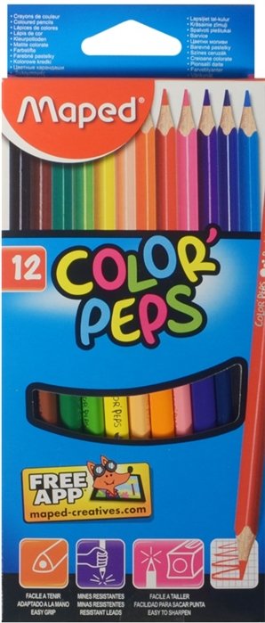    COLORPEPS , 12 ., MAPED