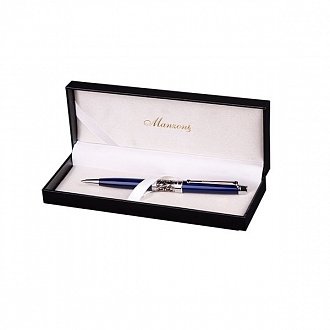 Ручка подарочная шариковая Venezia синяя, Manzoni ручки galant ручка подарочная шариковая empire gold 0 7 мм