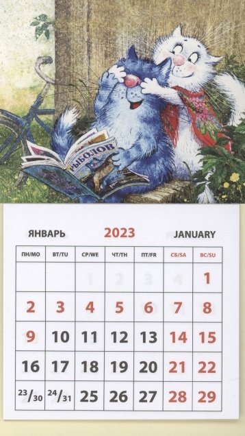 Календарь магнитный на 2023 год "Кошарики. Угадай кто"