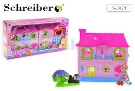 Игровой набор Schreiber/Шрайбер, Замок кукольный домик с куклой музыкой и подсветкой двухэтажный домик для кукол игровой набор doll