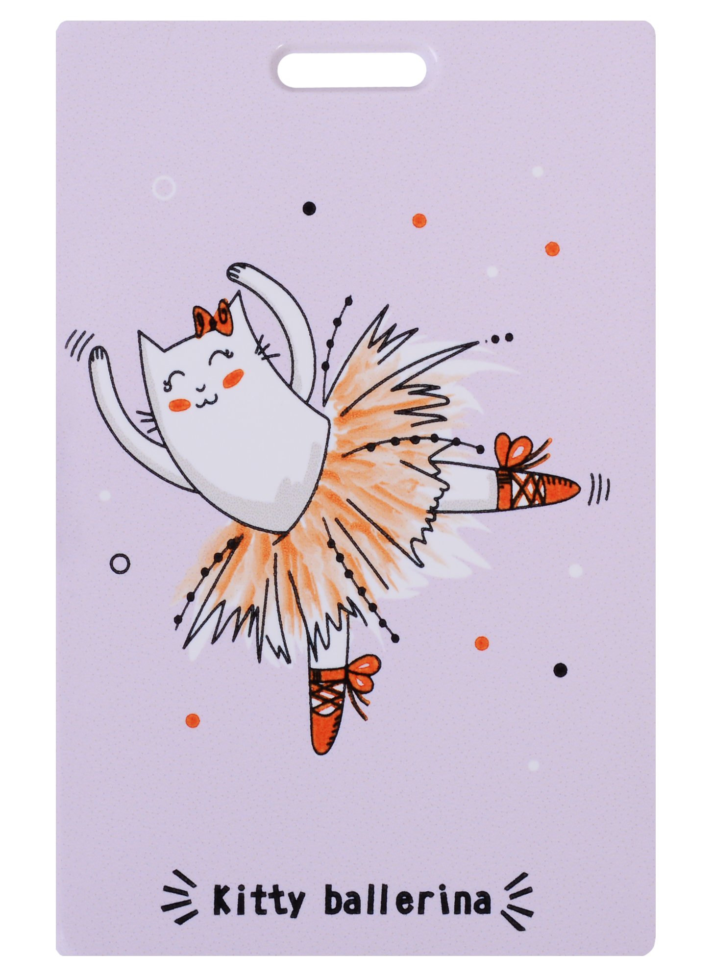 

Чехол для карточек Kitty ballerina розовый