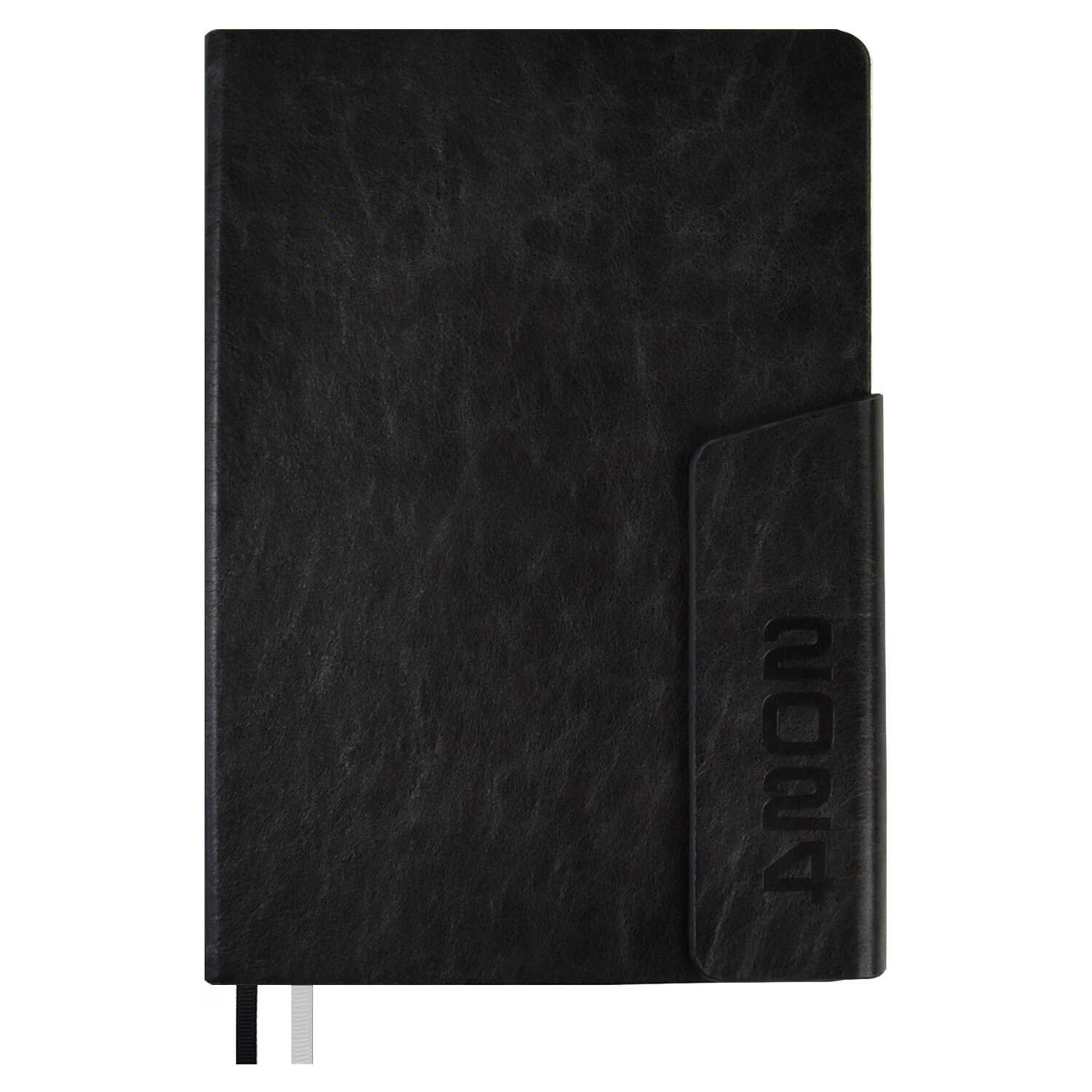 

Ежедневник дат. 2024г. А5 176л "Честер" черный, кожзам, тв.переплет, блинт.тиснение, ляссе