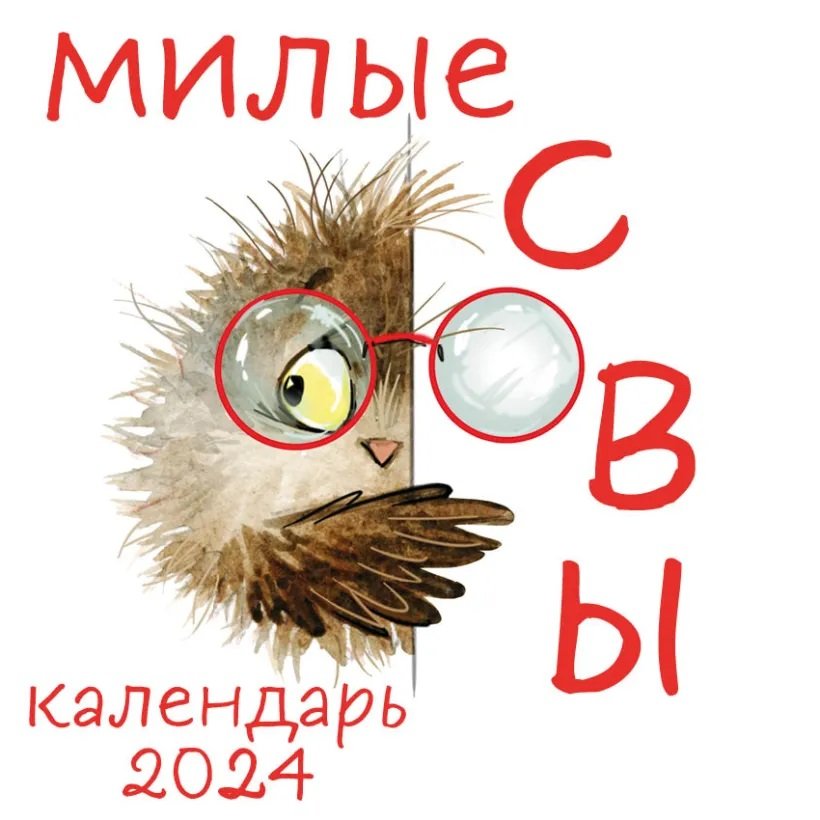 

Милые совы. Календарь настенный на 2024 год (300х300 мм)