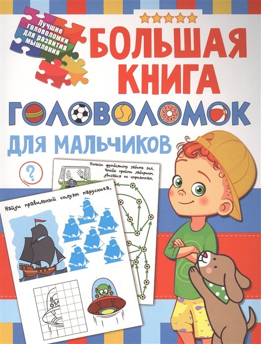 

Большая книга головоломок для мальчиков