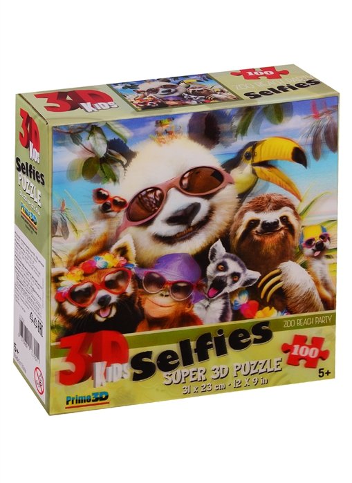  3D     / Zoo Beach Party Selfies . 100 