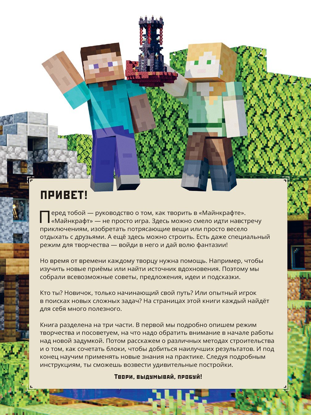 Minecraft. В режиме творчества. Первое знакомство. (Без автора). ISBN:  978-5-4471-6877-3 ➠ купите эту книгу с доставкой в интернет-магазине  «Буквоед»