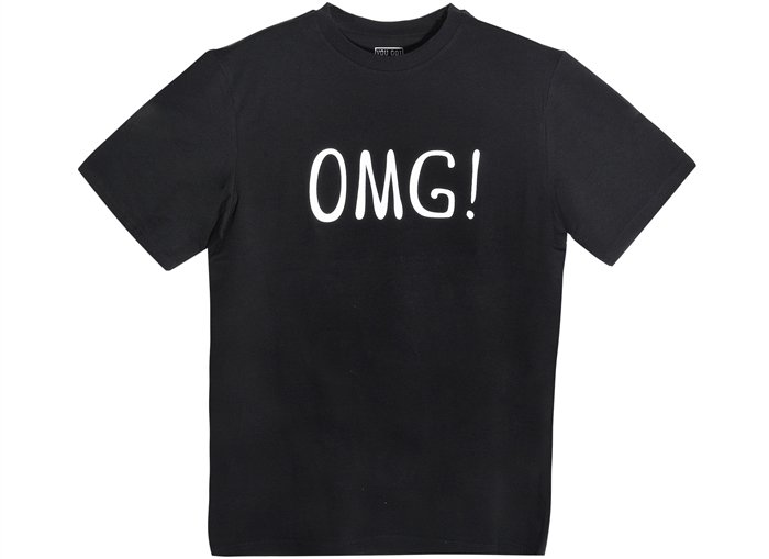 

Футболка OMG! (черная) (текстиль) (one size)