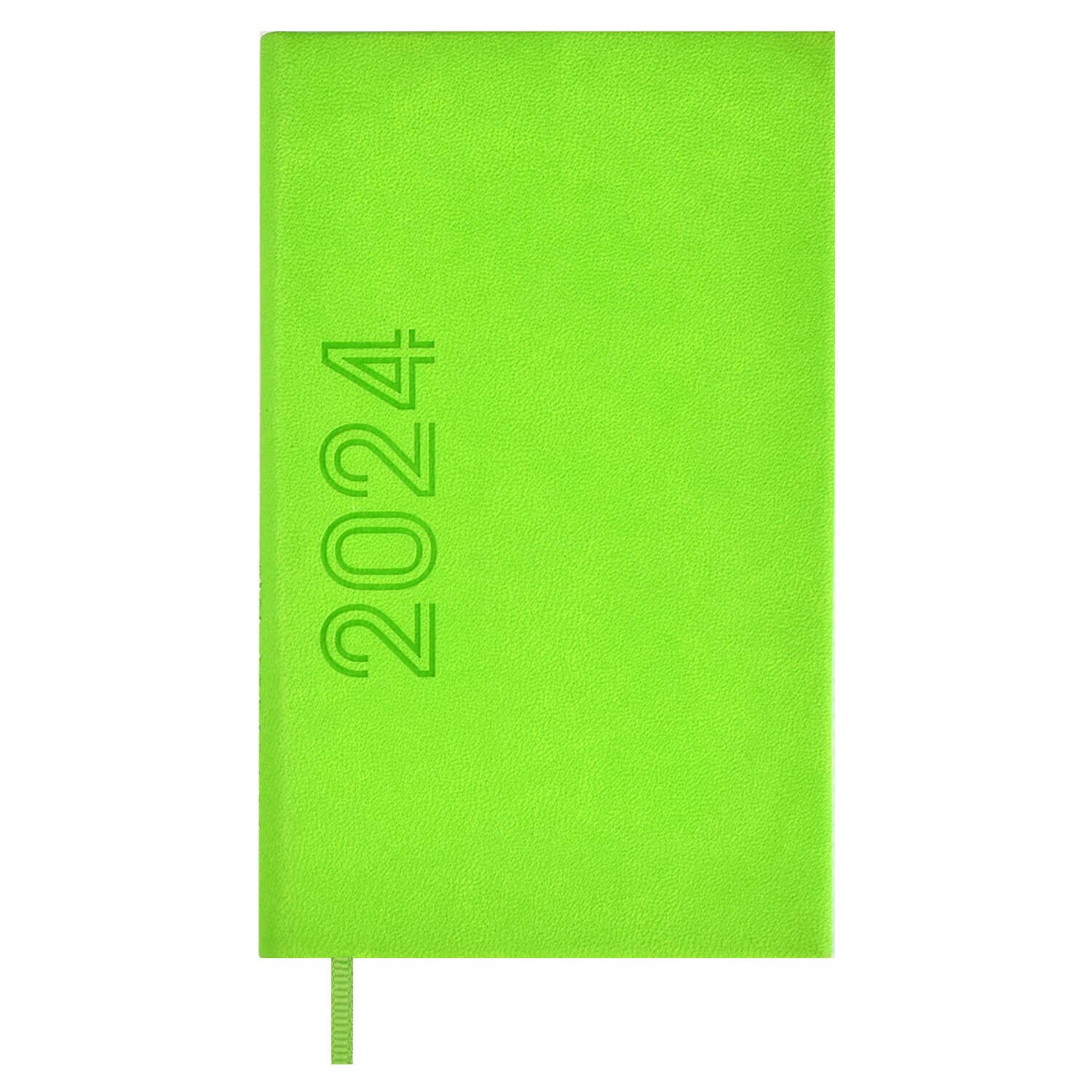 

Еженедельник дат. 2024г. А6 64л 140х85 "Кассандра" салатовый, кожзам, тв.переплет, блинт.тиснение, офсет, ляссе