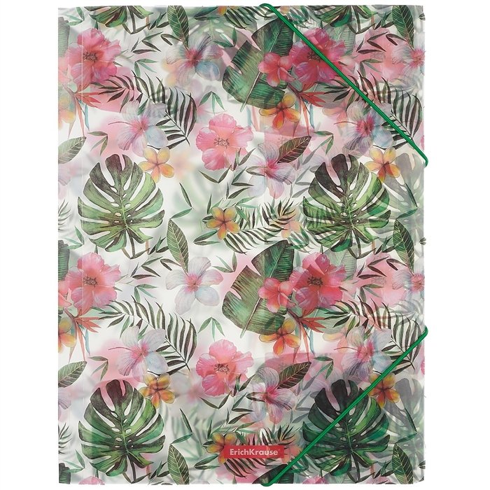 

Папка на резинке А4 "Tropical Nature" пластик, Erich Krause