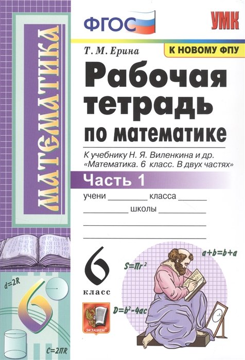 Ерина Т. - Рабочая тетрадь по математике. 6 класс. Часть 1