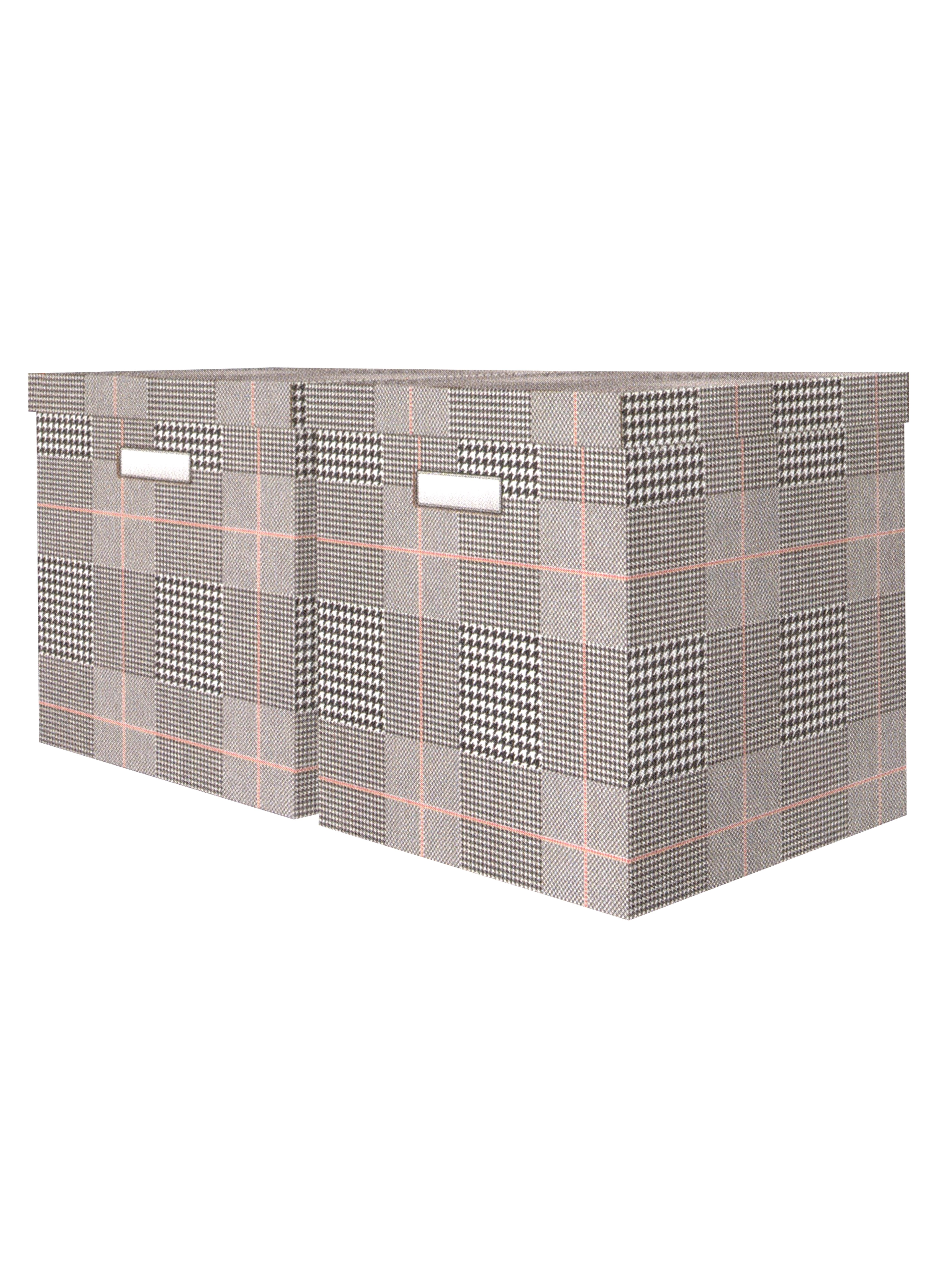 

Короб XL "BASIC" 32*31*35см, кашированный трехслойный гофро картон. Набор 2 шт.