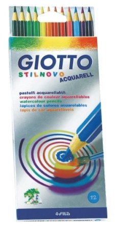 Карандаши, цветные, GIOTTO/Джиотто Stinovo, 12 цветов, акварельные карандаши набор 12 цв giotto джиотто elios tri цветные пластиковые карандаши