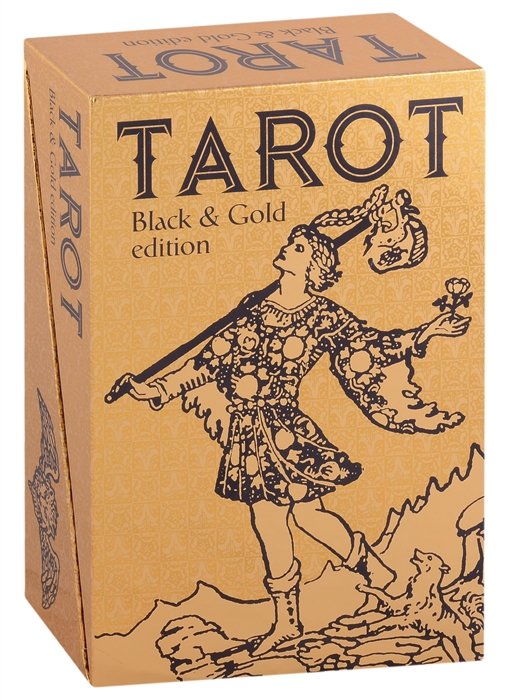  - Tarot Black Gold edition / Таро Черное на Золоте (78 карт и книга на английском языке)