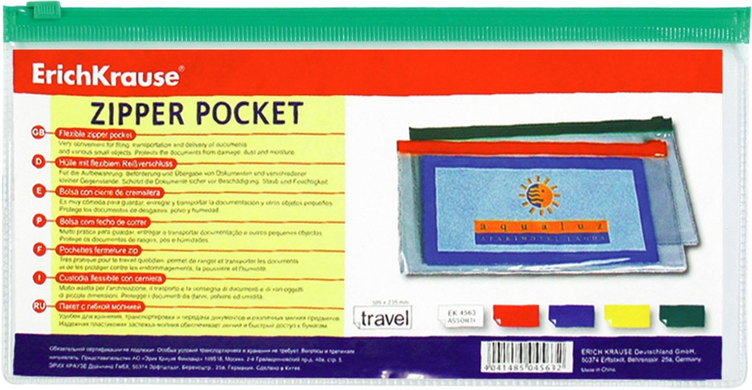  TRAVEL    PVC Zip Pocket ()