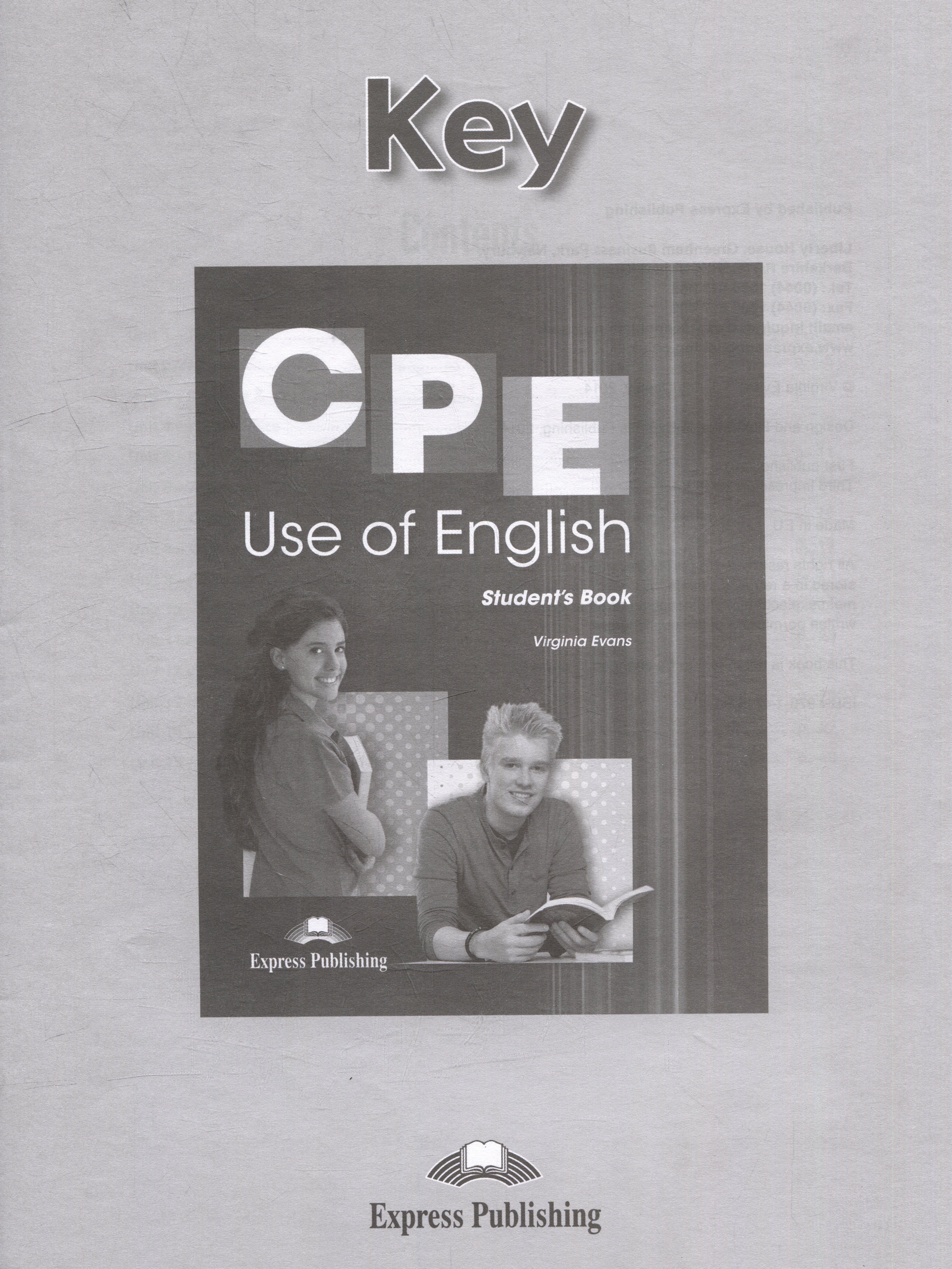 

CPE Use of English 1 Answer Key