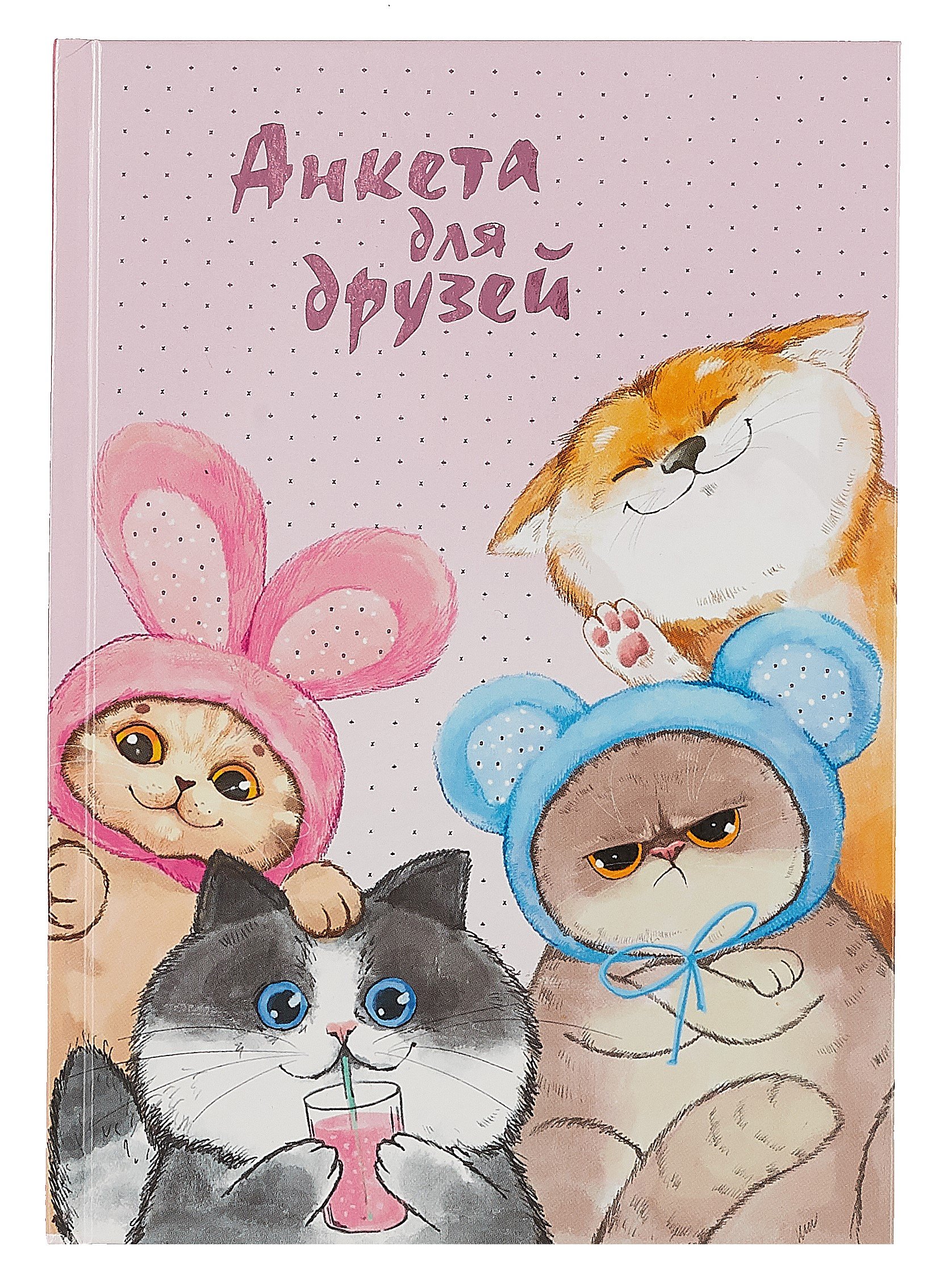 

Анкета для друзей А5 128л "Весёлые друзья" 7БЦ, глянц.ламинация, тиснение фольгой