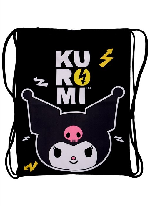 

Мешок для сменной обуви "Kuromi", 360*470мм, черный, 1отд.