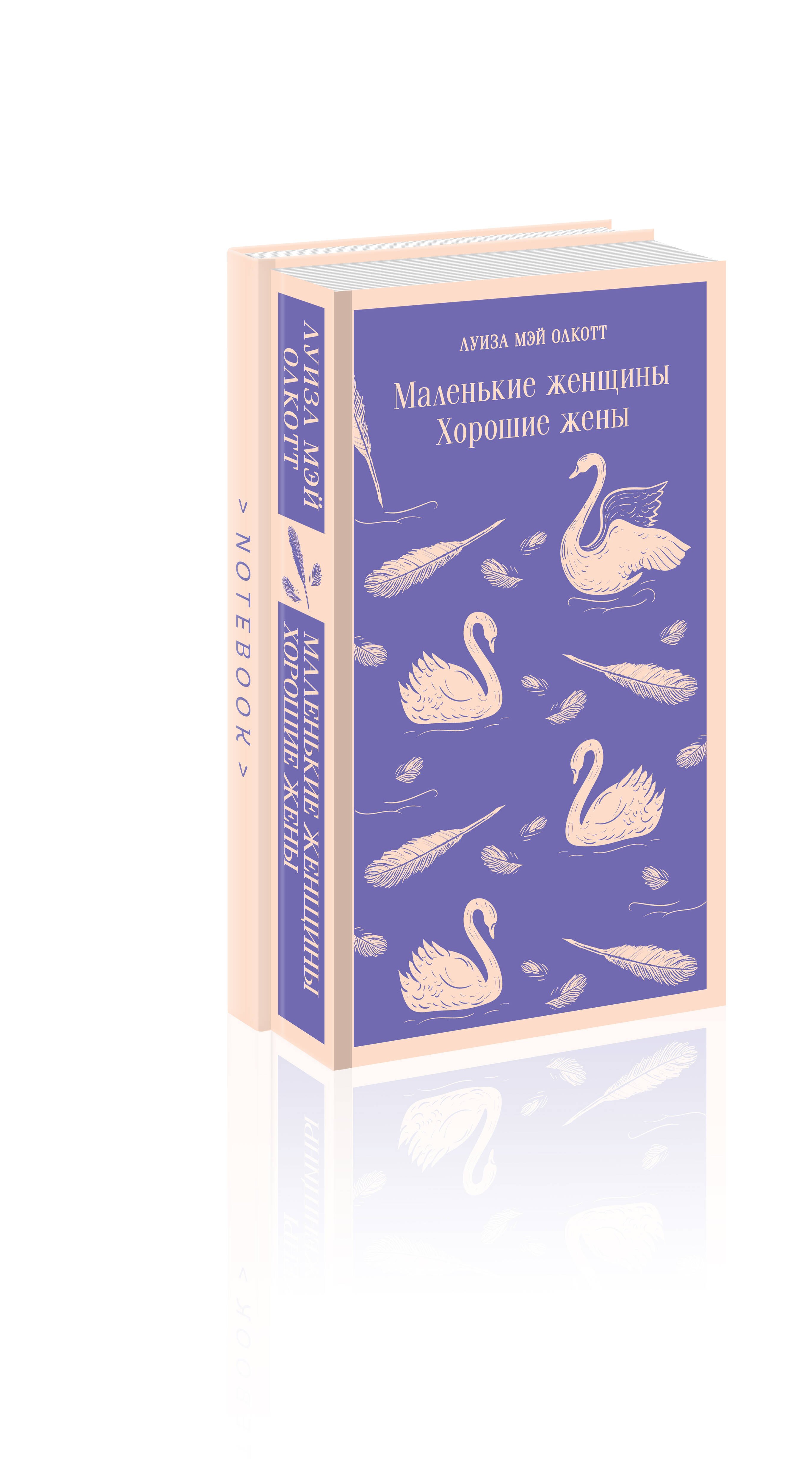Олкотт Луиза Мэй: Набор книга и блокнот в точку young adult: Л. М. Олкотт &quot;Маленькие женщины. Хорошие жены&quot; и блокнот