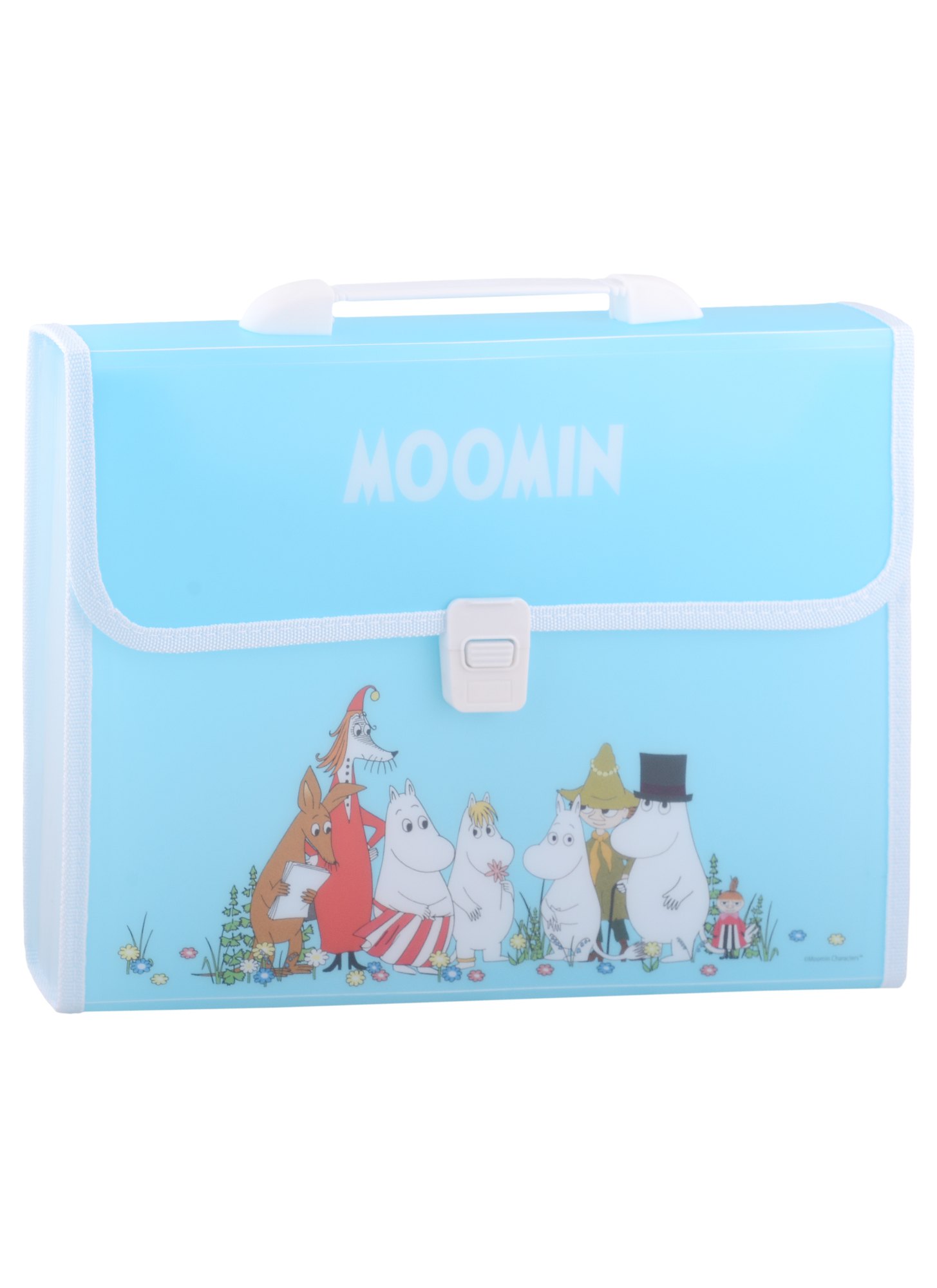 

Портфель А4 12отд. MOOMIN "Муми семейство и друзья"