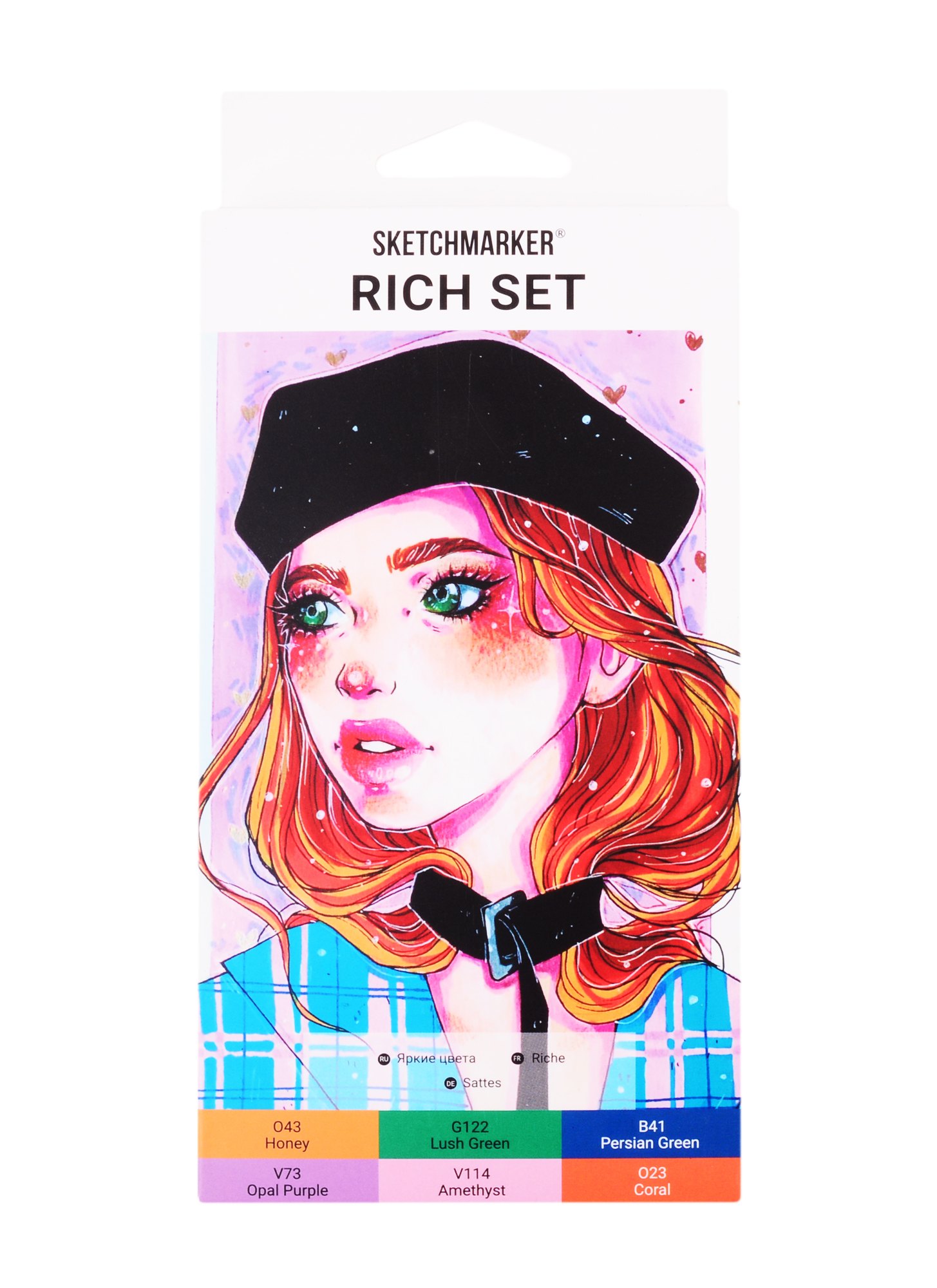

Маркеры 06цв "Rich" карт.кор., Sketchmarker