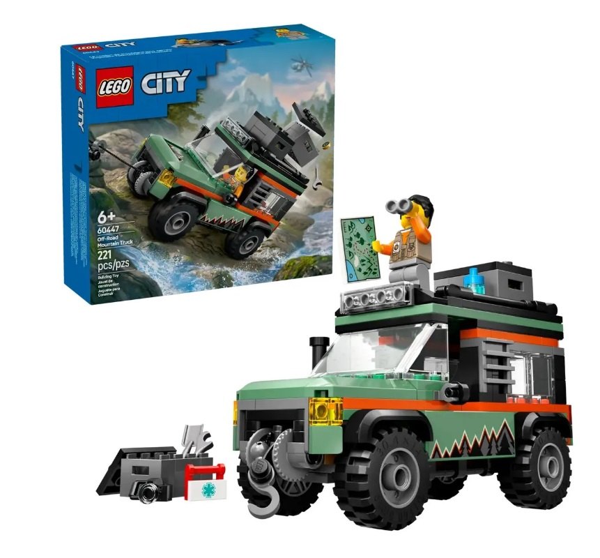 LEGO City Внедорожный горный грузовик 221 деталь 60447 3190₽