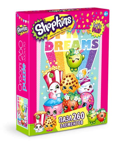 

Пазл, Оригами, 260эл 330*470мм Shopkins Shopkins dreams02772
