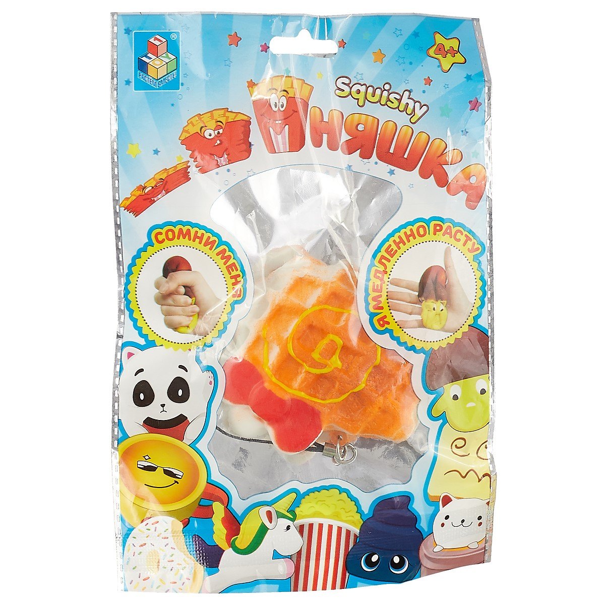 

1toy Игрушка-сквиши Мммняшка squishy Вафля (Т12413) (TOY1) (упаковка) (3+)