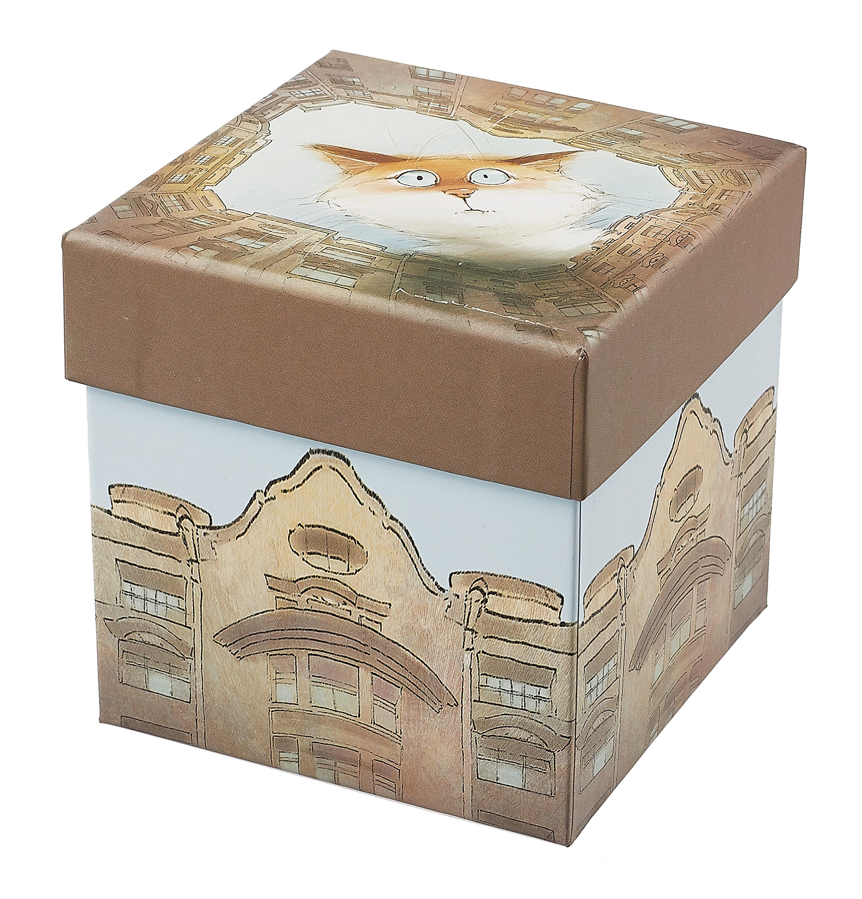 

Коробка подарочная СПб "Чувиляева. Кот Арсений. Двор-колодец" 9,5*9,5*10см, картон