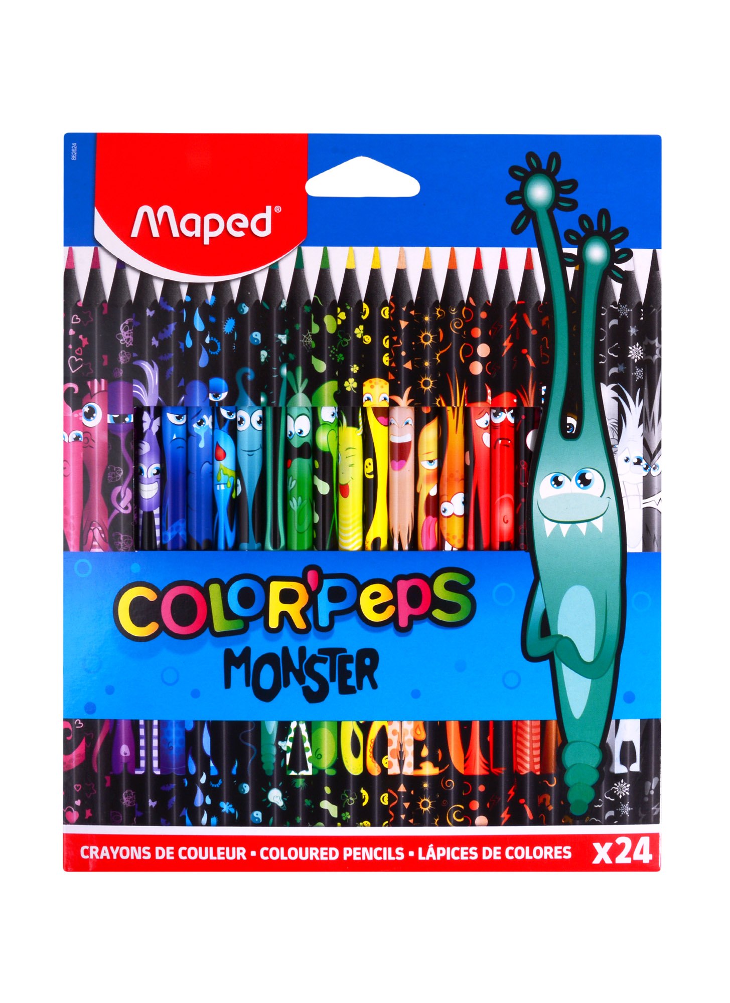 

Карандаши цветные Maped, Color Peps Monster, 24 цвета