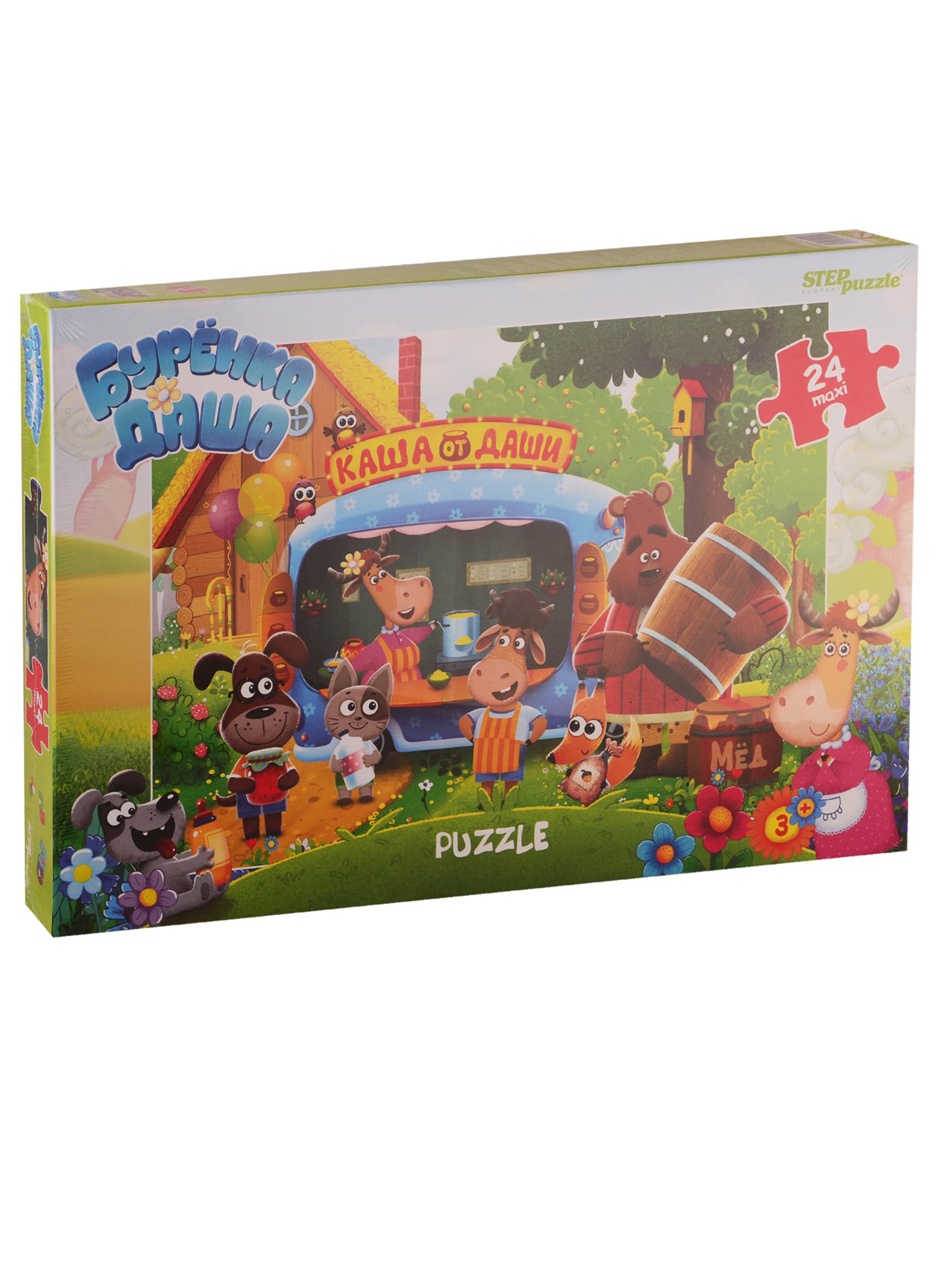 

Пазл Буренка Даша Step puzzle maxi 24эл