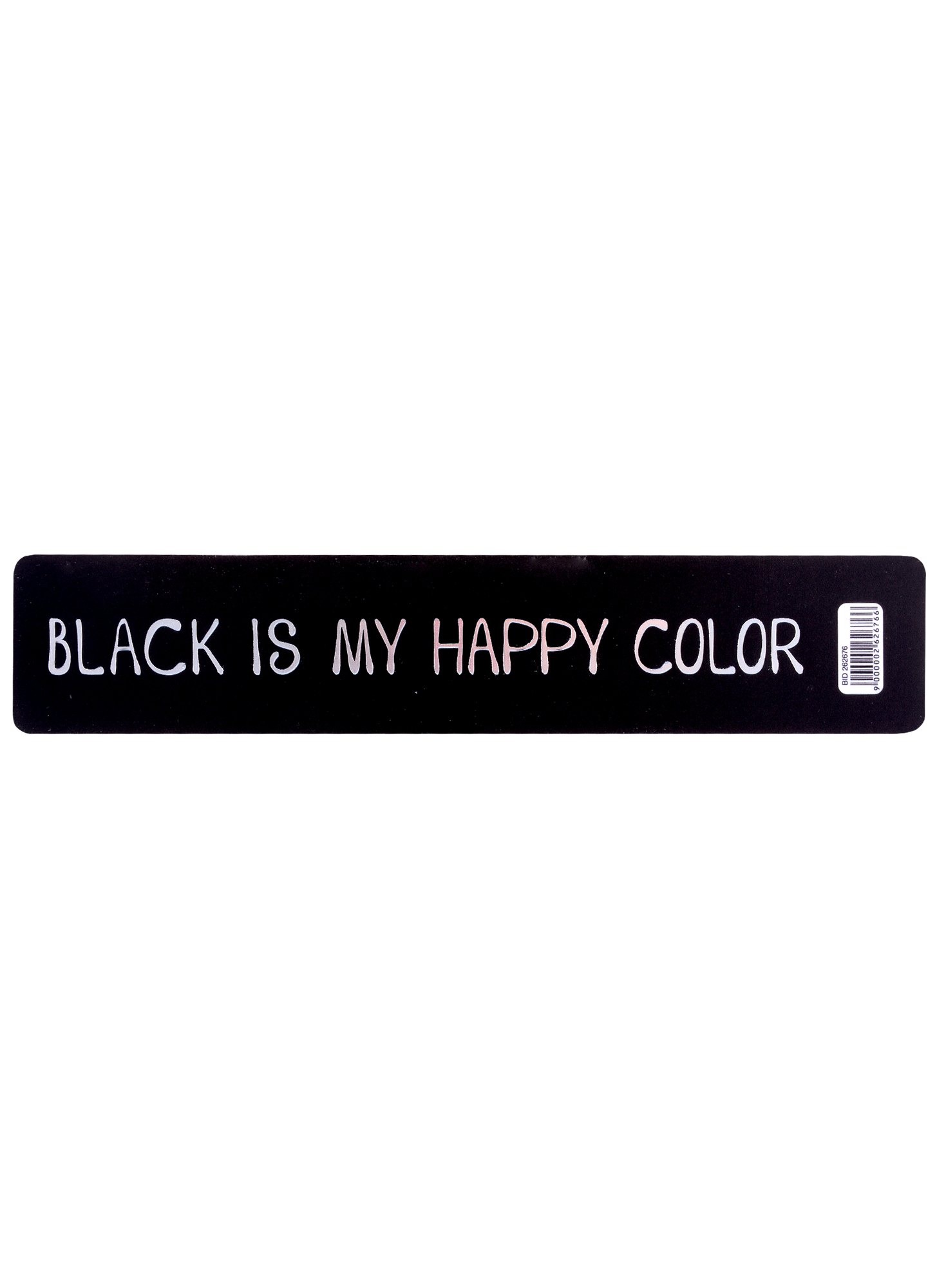 

Закладка для книг пластиковая "Black is my happy color"