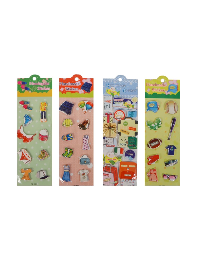 

Наклейки объемные Handmade sticker в ассортименте (wyTZ) (21*7см) (упаковка)