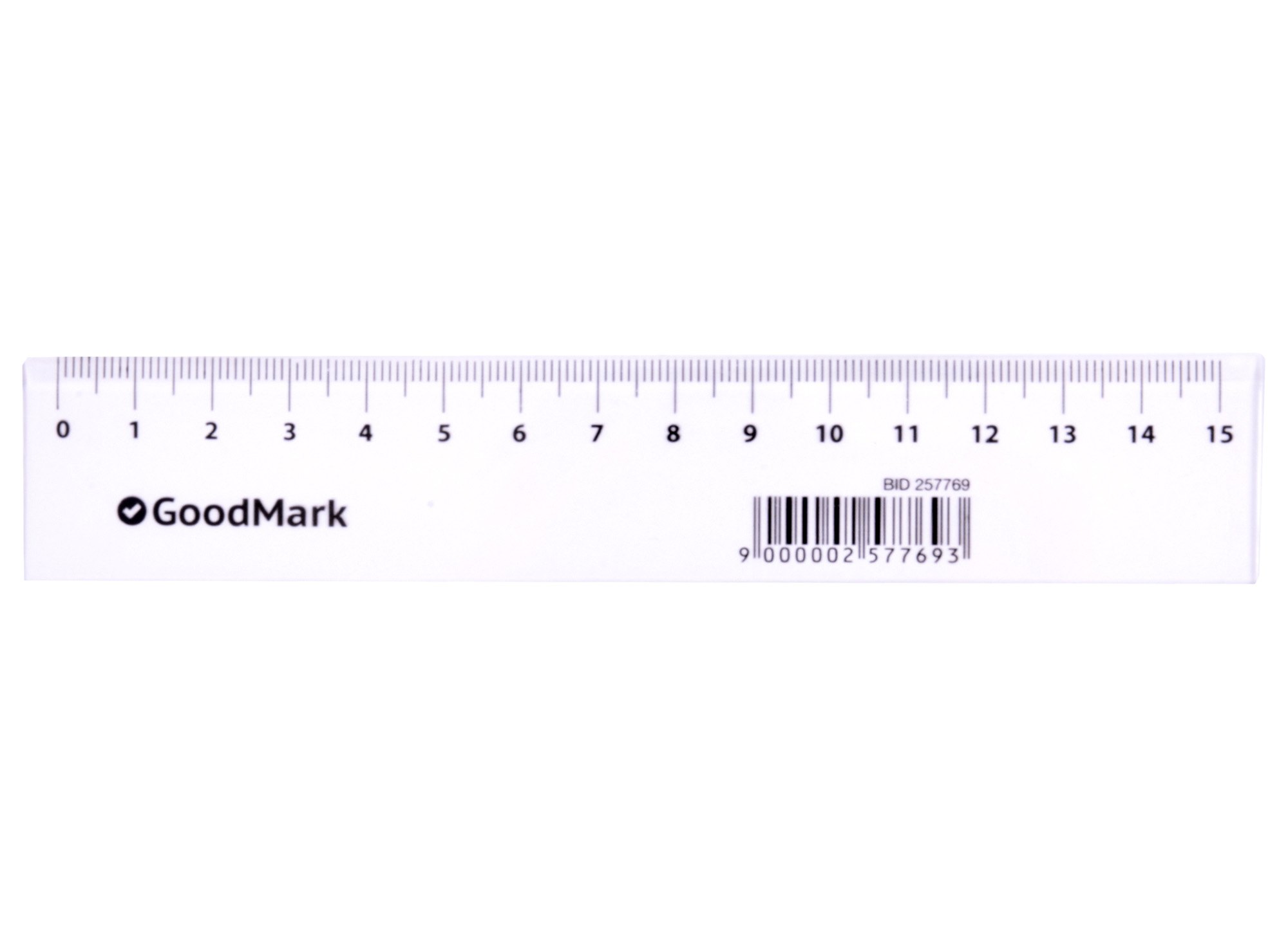 

Линейка пластиковая GoodMark, 15 см