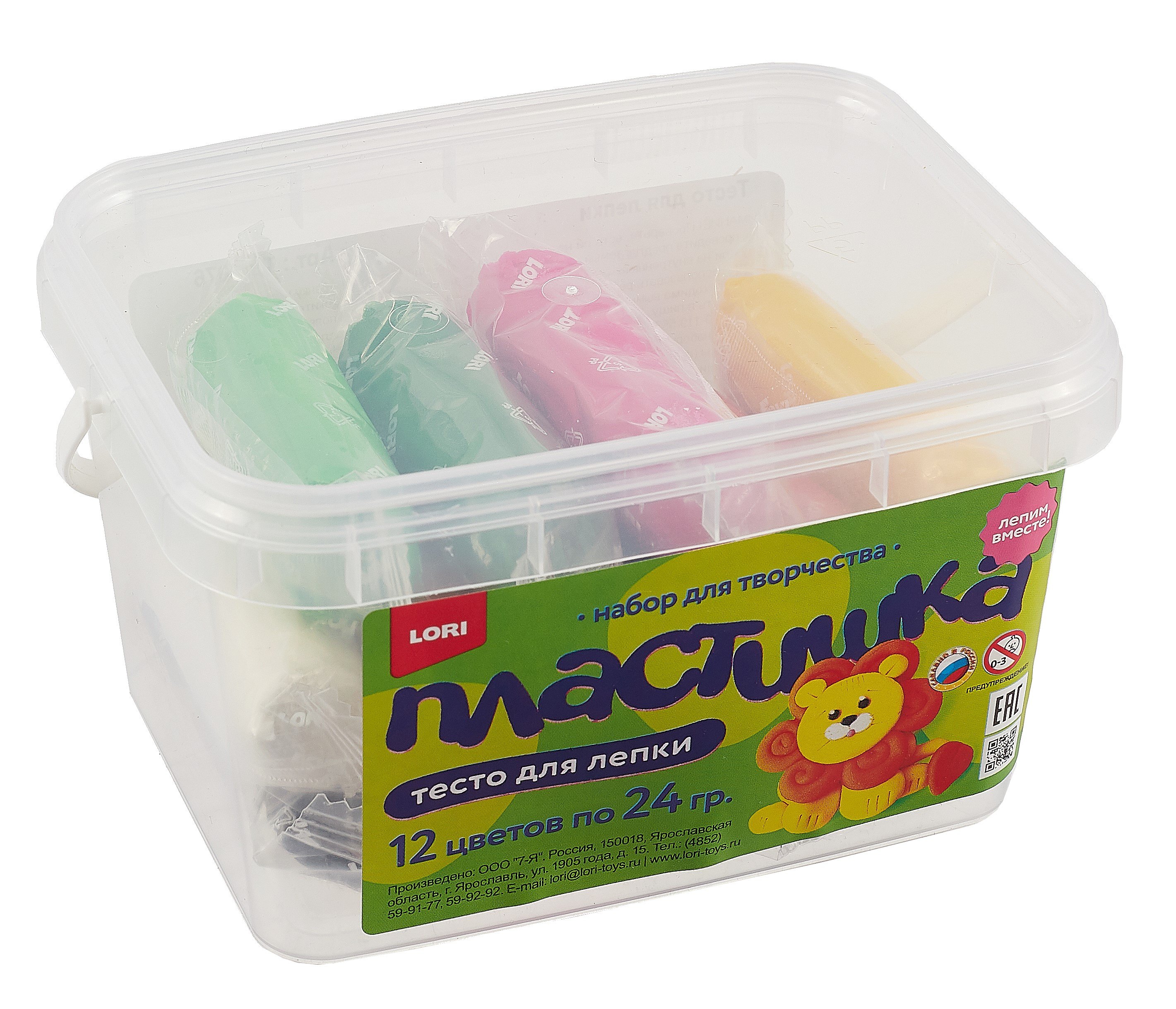 

Набор для творчества LORI. Тесто для лепки "Пластишка"