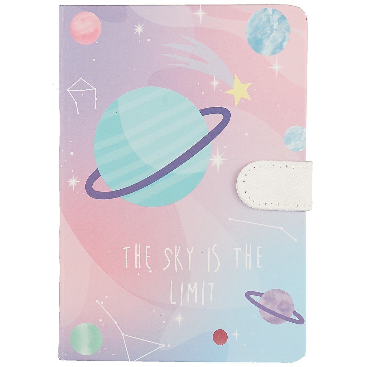 

Блокнот с магнитной застёжкой «Планеты», 128 листов, 19 х 13 см