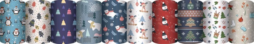 

Бумага упаковочная "Новогодние зверушки", 70*100см