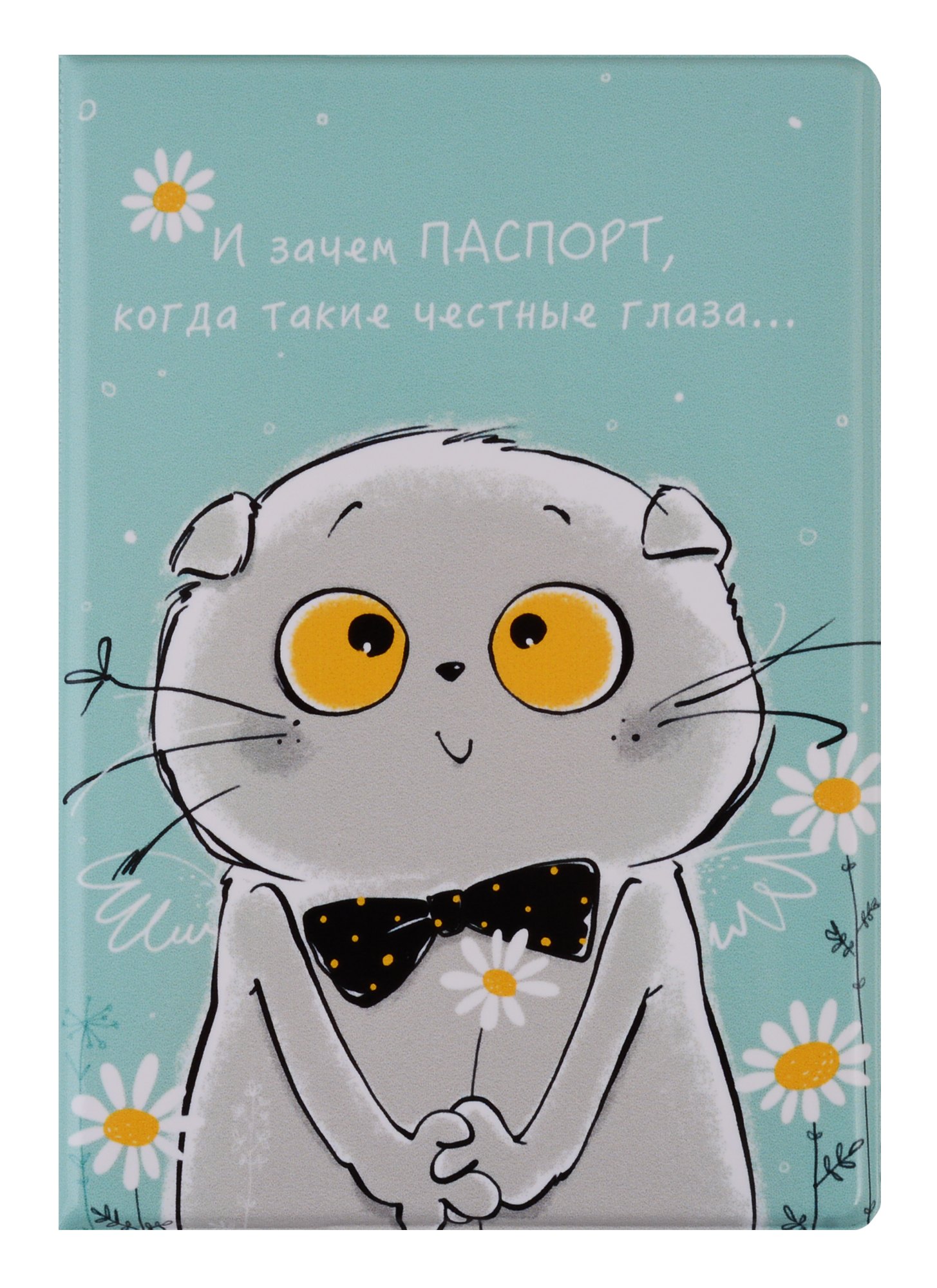

Обложка для паспорта Басик И зачем паспорт (ПВХ бокс) (ОП2019-214)