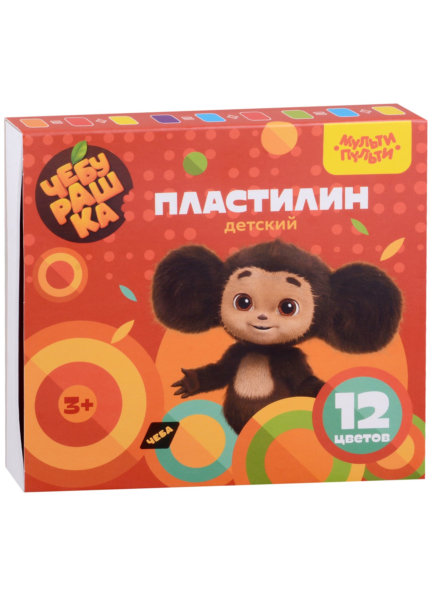 

Пластилин "Чебурашка", 12 цветов
