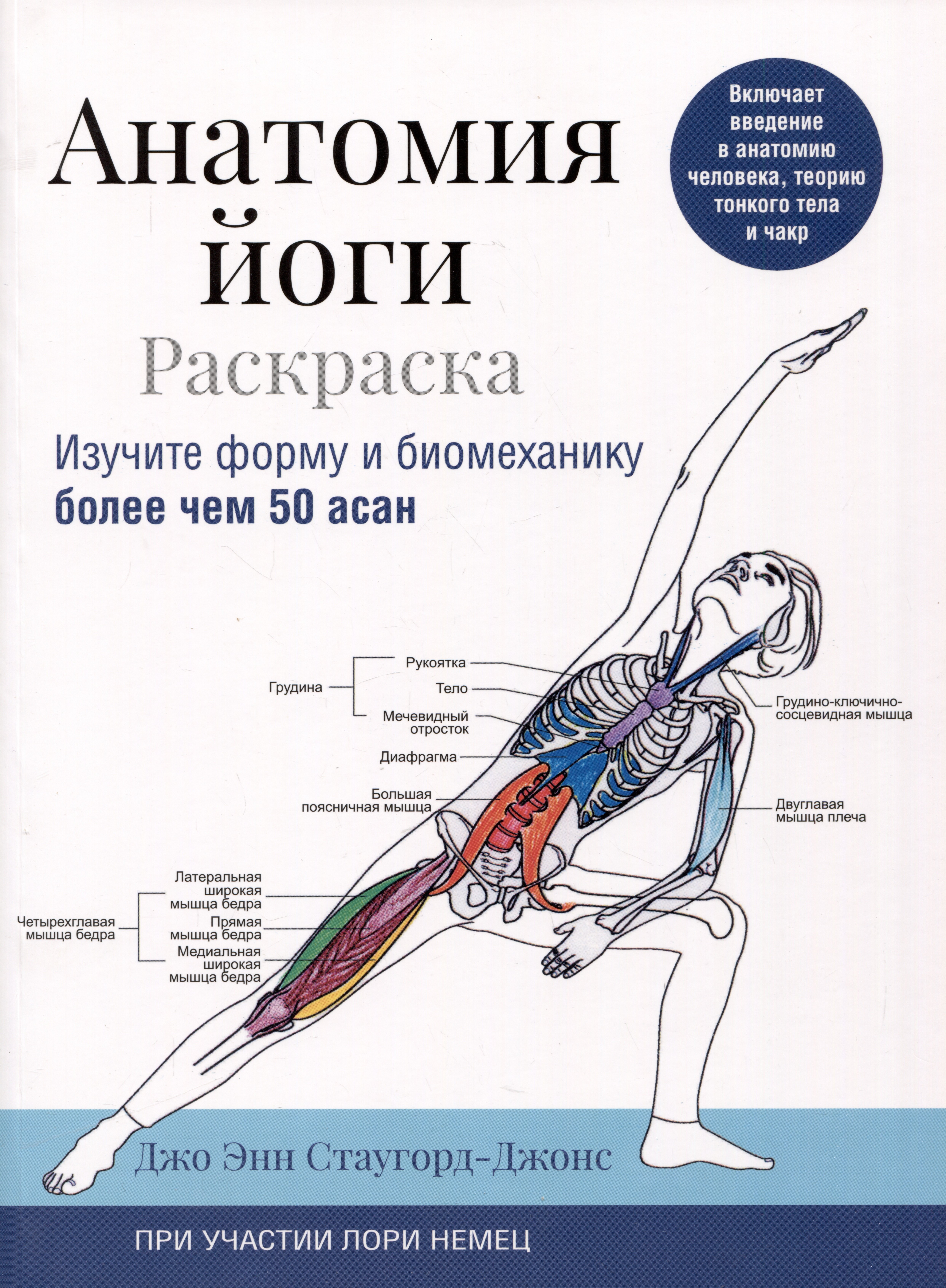 

Анатомия йоги: раскраска. Изучите форму и биомеханику более чем 50 асан