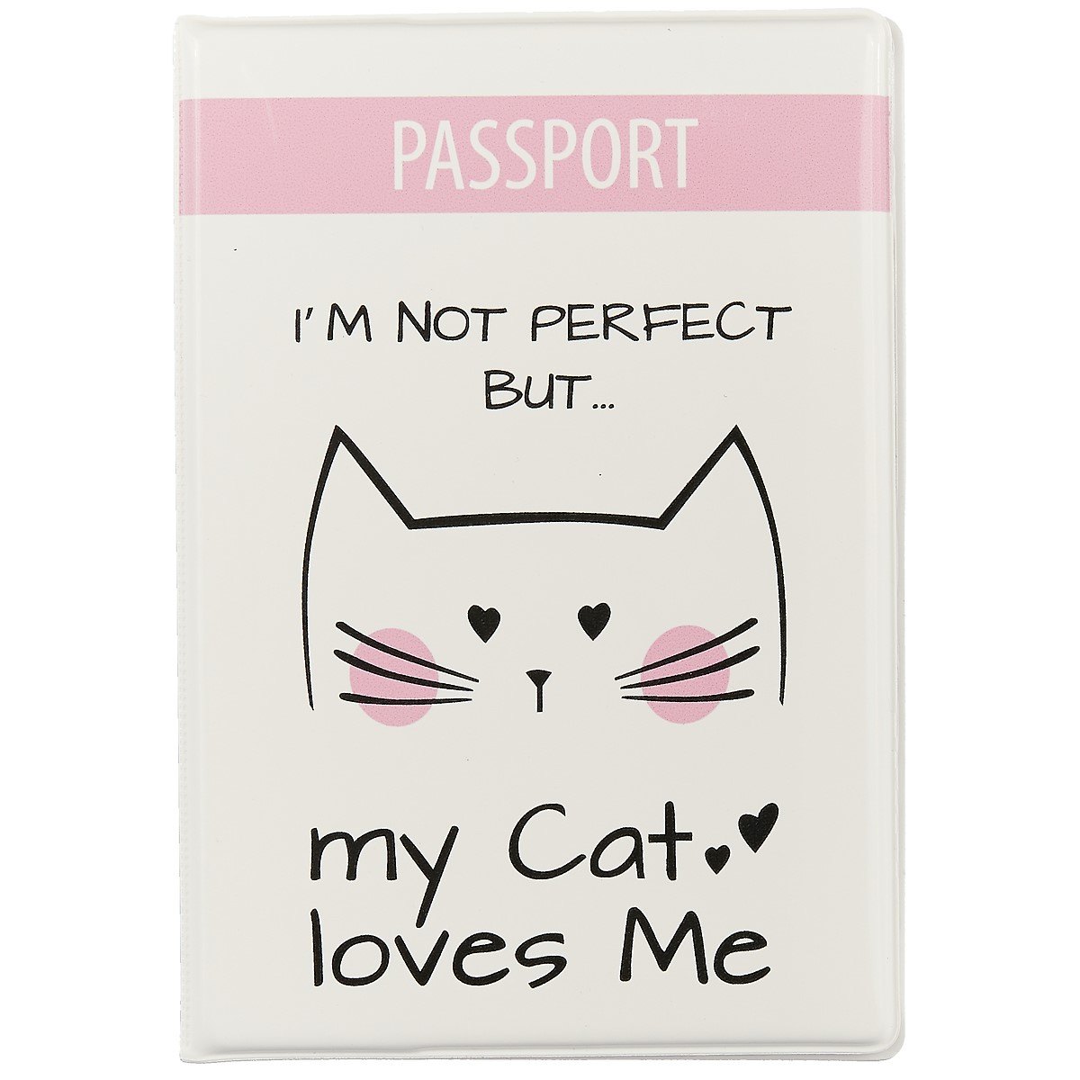 

Обложка для паспорта My cat loves me (ПВХ бокс) (ОП2018-186)