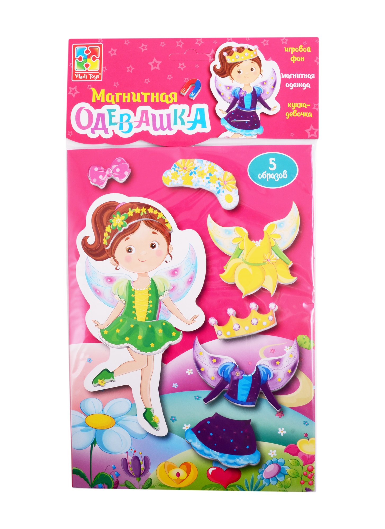 

Магнитная игра-одевашка Vladi Toys Фея